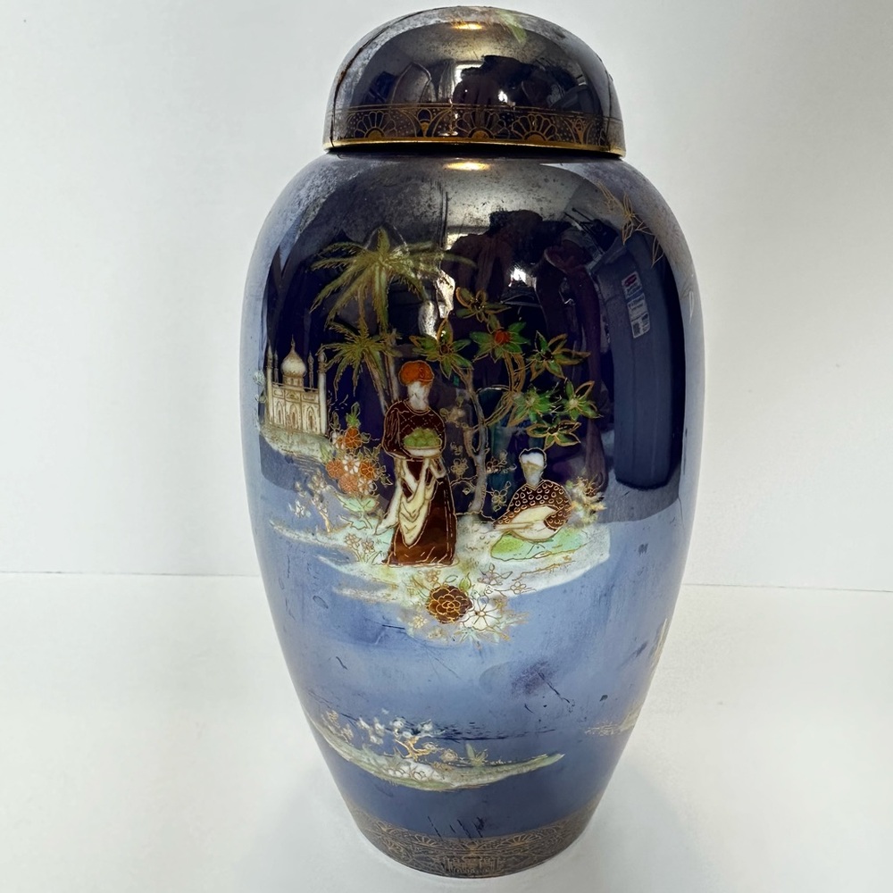 Rare Large Antique Carlton Ware Persian Pattern Vase – Collectible Decor - Picture 7 of 13